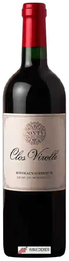 Winery Ponty - Clos Virolle Bordeaux Superieur Winery Ponty - Clos Virolle Bordeaux Superieur