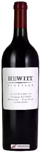 Winery Provenance - Cabernet Sauvignon Hewitt Vineyard Double Plus