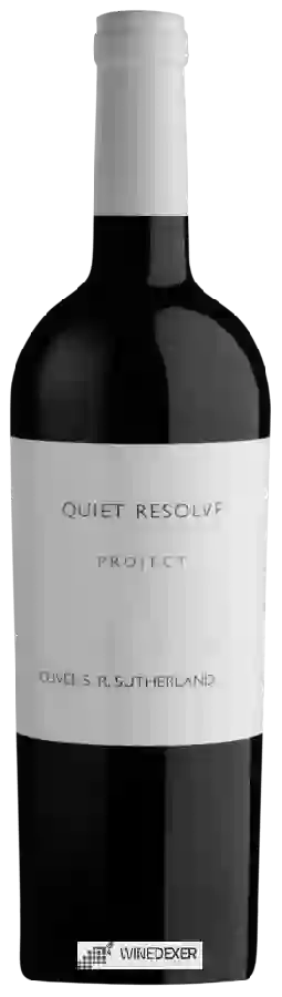 Winery Quiet Resolve - Project 1973 Cuvée S.R Sutherland Winery Quiet Resolve - Project 1973 Cuvée S.R Sutherland