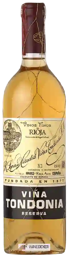 Winery R. López de Heredia Viña Tondonia - Viña Tondonia Reserva Blanco Winery R. López de Heredia Viña Tondonia - Viña Tondonia Reserva Blanco