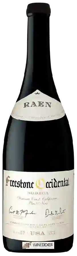 Winery Raen - Bodega Freestone Occidental Pinot Noir Winery Raen - Bodega Freestone Occidental Pinot Noir