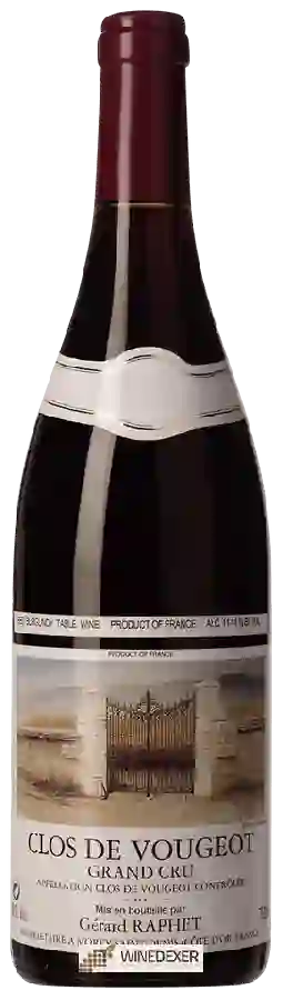 Winery Gérard Raphet - Clos de Vougeot Grand Cru Winery Gérard Raphet - Clos de Vougeot Grand Cru