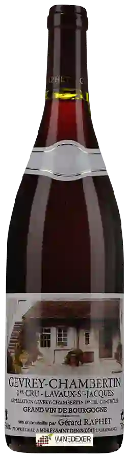 Winery Gérard Raphet - Cuvée Unique Gevrey-Chambertin 1er Cru 'Lavaux St Jacques' Winery Gérard Raphet - Cuvée Unique Gevrey-Chambertin 1er Cru 'Lavaux St Jacques'