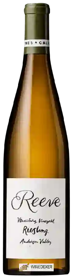 Winery Reeve - Vonarburg Vineyard Riesling Winery Reeve - Vonarburg Vineyard Riesling