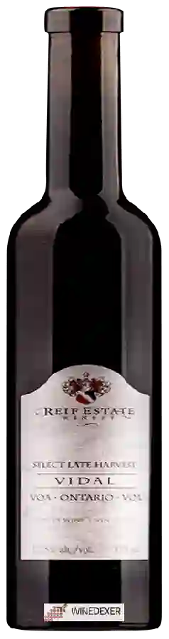 Reif Estate Winery - Select Late Harvest Vidal Reif Estate Winery - Select Late Harvest Vidal