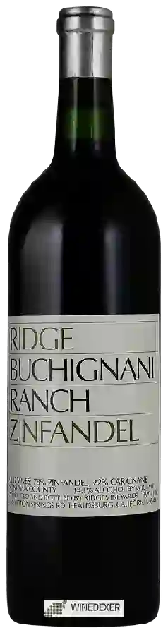 Winery Ridge Vineyards - Buchignani Ranch Zinfandel Winery Ridge Vineyards - Buchignani Ranch Zinfandel