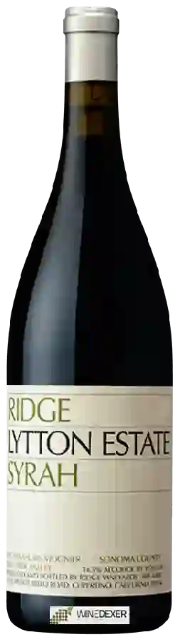 Winery Ridge Vineyards - Lytton Estate Syrah Winery Ridge Vineyards - Lytton Estate Syrah