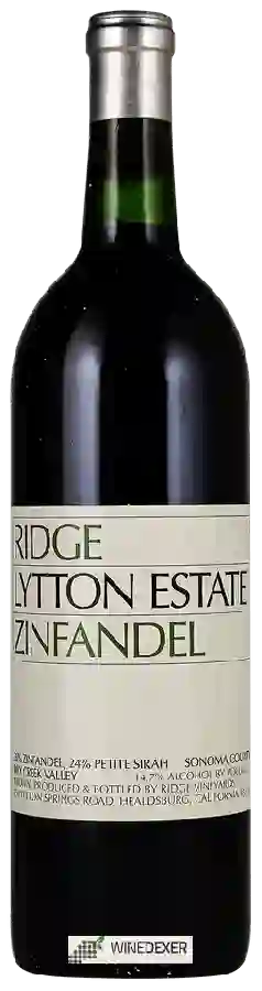 Winery Ridge Vineyards - Lytton Estate Zinfandel