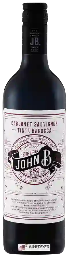Winery Rietvallei - John B Cabernet Sauvignon - Tinta Barocca Winery Rietvallei - John B Cabernet Sauvignon - Tinta Barocca