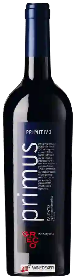 Winery Romaldo Greco - Primus Primitivo Winery Romaldo Greco - Primus Primitivo