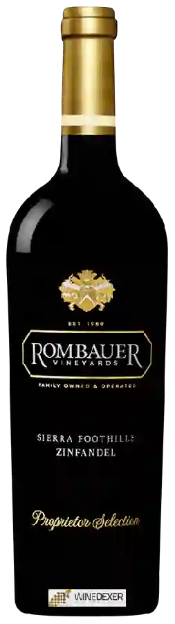 Winery Rombauer Vineyards - Zinfandel Proprietor Selection Sierra Foothills Winery Rombauer Vineyards - Zinfandel Proprietor Selection Sierra Foothills