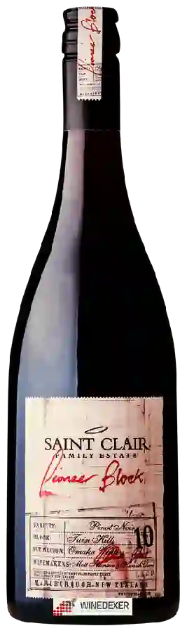Winery Saint Clair - Pioneer Block 10 Twin Hills Pinot Noir Winery Saint Clair - Pioneer Block 10 Twin Hills Pinot Noir