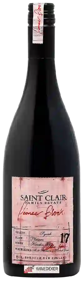 Winery Saint Clair - Pioneer Block 17 Plateau Syrah