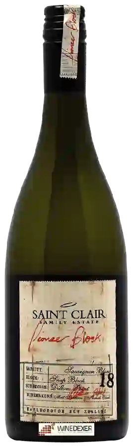 Winery Saint Clair - Pioneer Block 18 Snap Block Sauvignon Blanc Winery Saint Clair - Pioneer Block 18 Snap Block Sauvignon Blanc