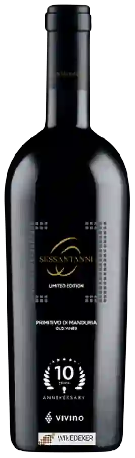 Winery San Marzano - Sessantanni Limited Edition Vivino’s 10 Year Anniversary Old Vines Primitivo di Manduria Winery San Marzano - Sessantanni Limited Edition Vivino’s 10 Year Anniversary Old Vines Primitivo di Manduria