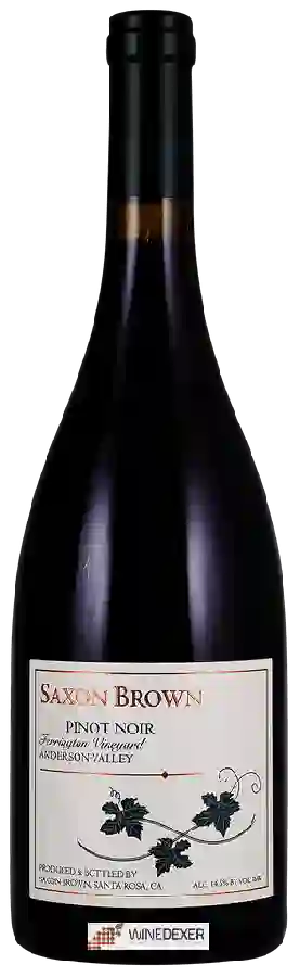 Winery Saxon Brown - Ferrington Vineyard Pinot Noir Winery Saxon Brown - Ferrington Vineyard Pinot Noir
