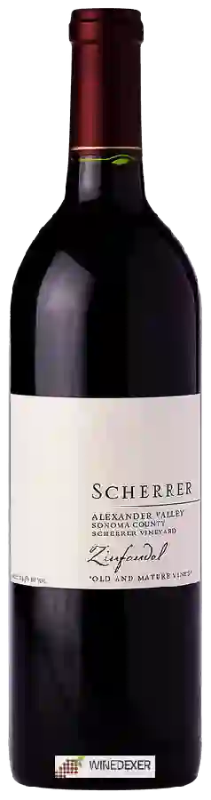 Winery Scherrer - Scherrer Vineyard Old and Mature Zinfandel Winery Scherrer - Scherrer Vineyard Old and Mature Zinfandel