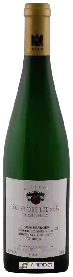 Winery Schloss Lieser - Juffer Sonnenuhr Riesling Auslese 'Goldkapsel'