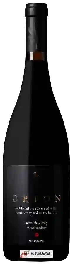 Winery Sean Thackrey - Orion Red (Rossi Vineyard) Winery Sean Thackrey - Orion Red (Rossi Vineyard)