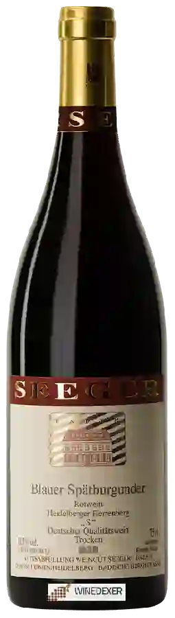 Weingut Seeger - Heidelberger Herrenberg S Blauer Spätburgunder Trocken Weingut Seeger - Heidelberger Herrenberg S Blauer Spätburgunder Trocken
