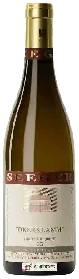 Weingut Seeger - Oberklamm Grauer Burgunder GG Weingut Seeger - Oberklamm Grauer Burgunder GG