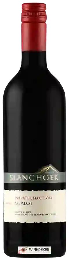 Winery Slanghoek - Private Selection Merlot Winery Slanghoek - Private Selection Merlot