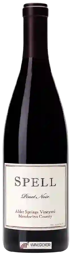 Winery Spell - Alder Vineyard Springs Pinot Noir