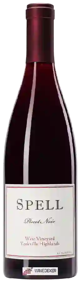Winery Spell - Weir Vineyard Pinot Noir Winery Spell - Weir Vineyard Pinot Noir