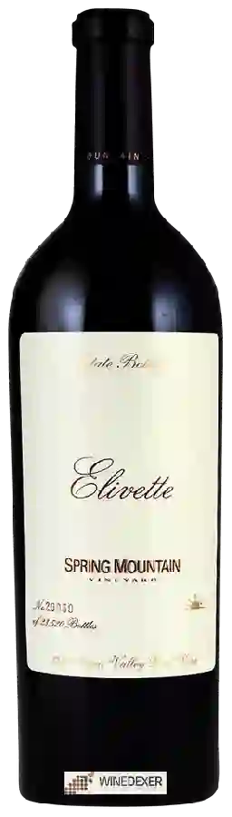 Winery Spring Mountain Vineyard - Elivette Winery Spring Mountain Vineyard - Elivette