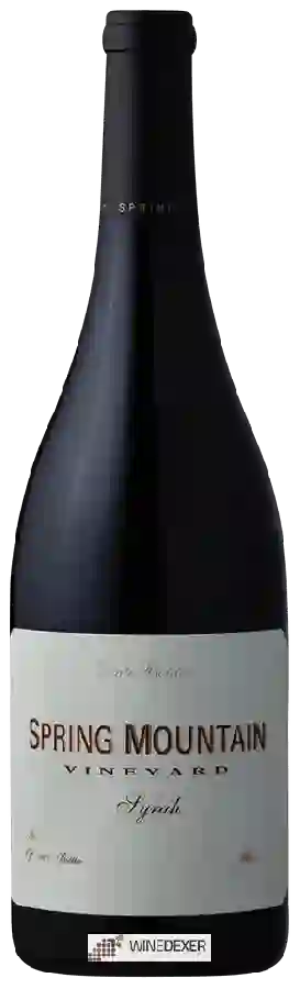 Winery Spring Mountain Vineyard - Syrah