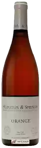 Winery Stapleton & Springer - Orange Pinot Noir