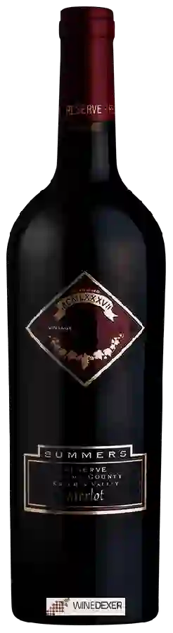 Winery Summers - Reserve Merlot Knights Valley Winery Summers - Reserve Merlot Knights Valley