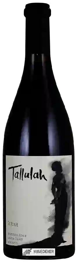 Winery Tallulah - Shake Ridge Ranch Syrah