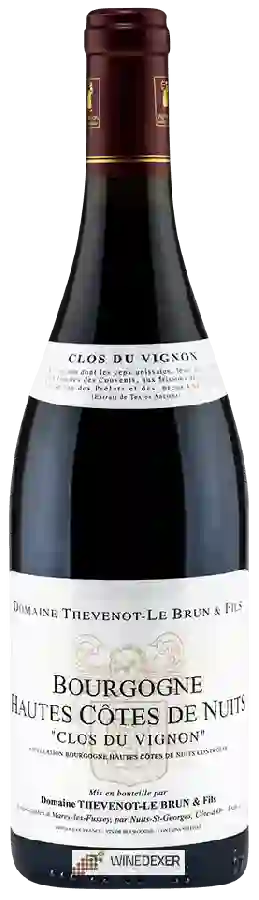 Winery Thevenot-Le Brun - Bourgogne Hautes Côtes de Nuits 'Clos du Vignon'