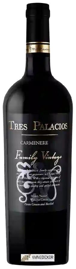 Winery Tres Palacios - Family Vintage Carmenère Winery Tres Palacios - Family Vintage Carmenère