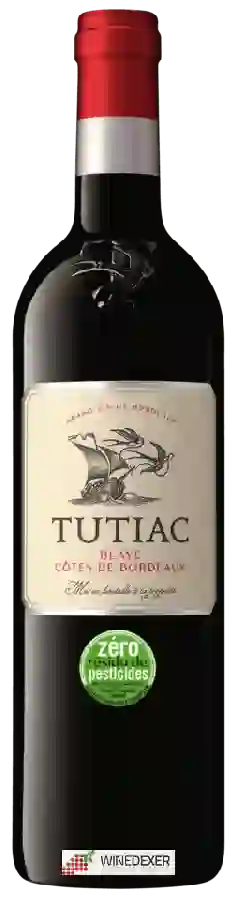Winery Tutiac - Blaye Côtes de Bordeaux Rouge - Zéro Résidu de Pesticides