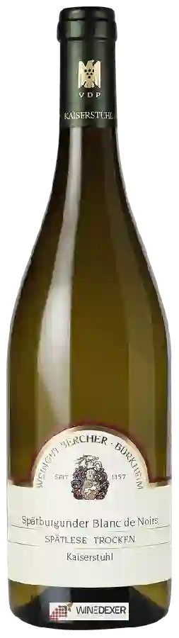 Weingut Bercher - Spätburgunder Blanc de Noirs Spätlese Trocken Weingut Bercher - Spätburgunder Blanc de Noirs Spätlese Trocken