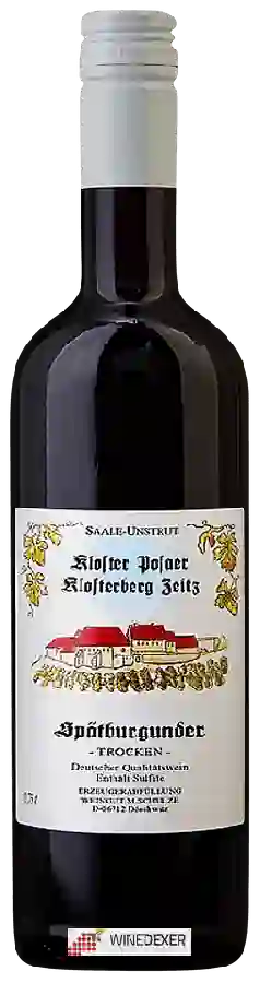 Weingut Schulze - Kloster Posaer Klosterberg Zeitz Spätburgunder Trocken Weingut Schulze - Kloster Posaer Klosterberg Zeitz Spätburgunder Trocken