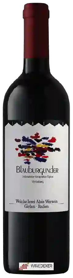 Winery Weinkellerei Alois Warasin - Blauburgunder Winery Weinkellerei Alois Warasin - Blauburgunder