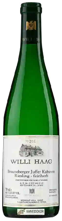 Winery Willi Haag - Brauneberger Juffer Kabinett Riesling Feinherb