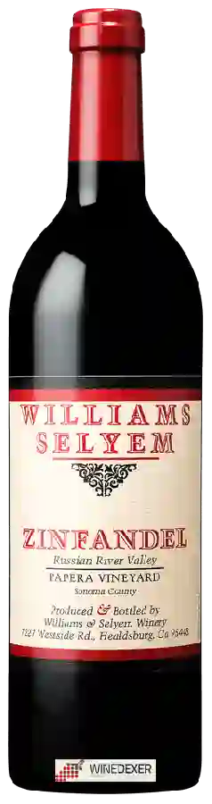 Winery Williams Selyem - Papera Vineyard Zinfandel Winery Williams Selyem - Papera Vineyard Zinfandel