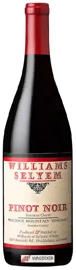 Winery Williams Selyem - Precious Mountain Vineyard Pinot Noir Winery Williams Selyem - Precious Mountain Vineyard Pinot Noir