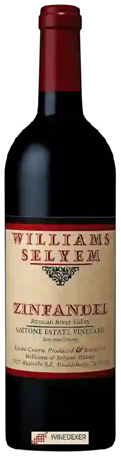 Winery Williams Selyem - Saitone Estate Vineyard Zinfandel Winery Williams Selyem - Saitone Estate Vineyard Zinfandel