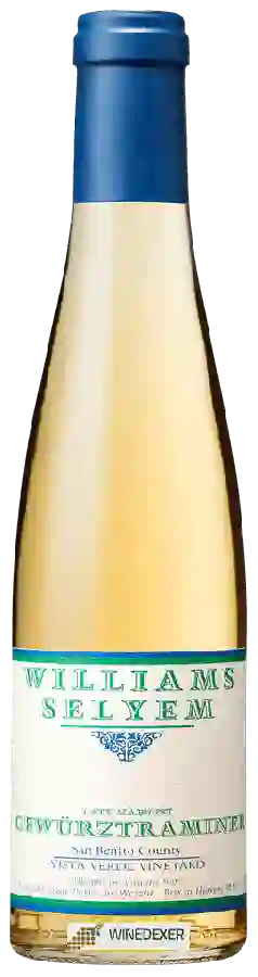 Winery Williams Selyem - Vista Verde Vineyard Late Harvest Gewürztraminer Winery Williams Selyem - Vista Verde Vineyard Late Harvest Gewürztraminer